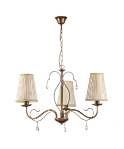 Onli Bronzo Lampadario 3 Luci "Delia" E14